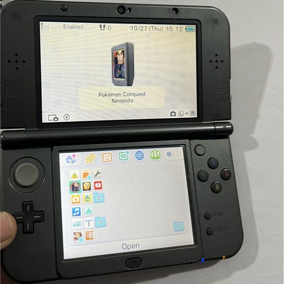 New Nintendo 3DS XL Gray Black Handheld Console US Ver Tested Working w Case - Picture 11 of 12